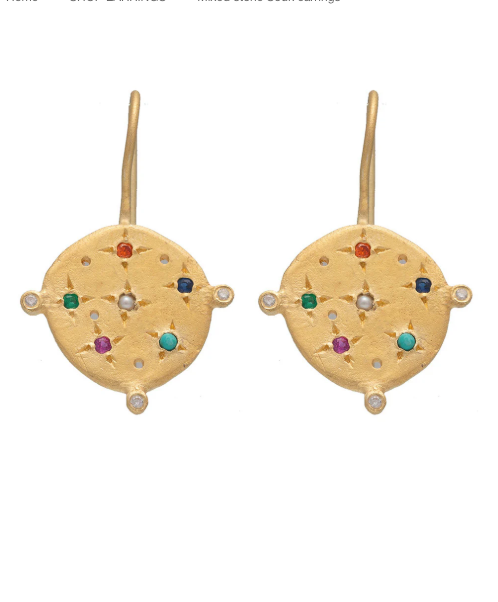 Ruby Teva Souk Mixed Earrings