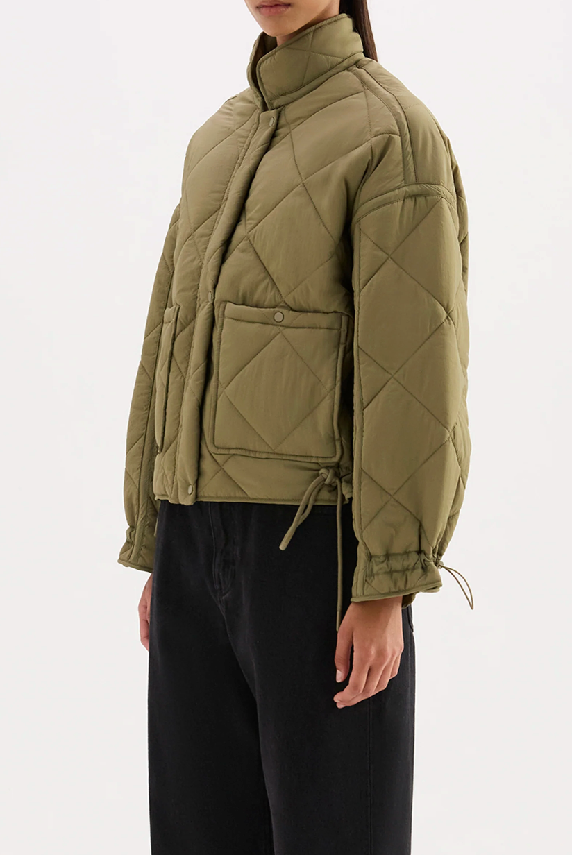NUDE LUCY Sloane Puffer Jacket SAGE