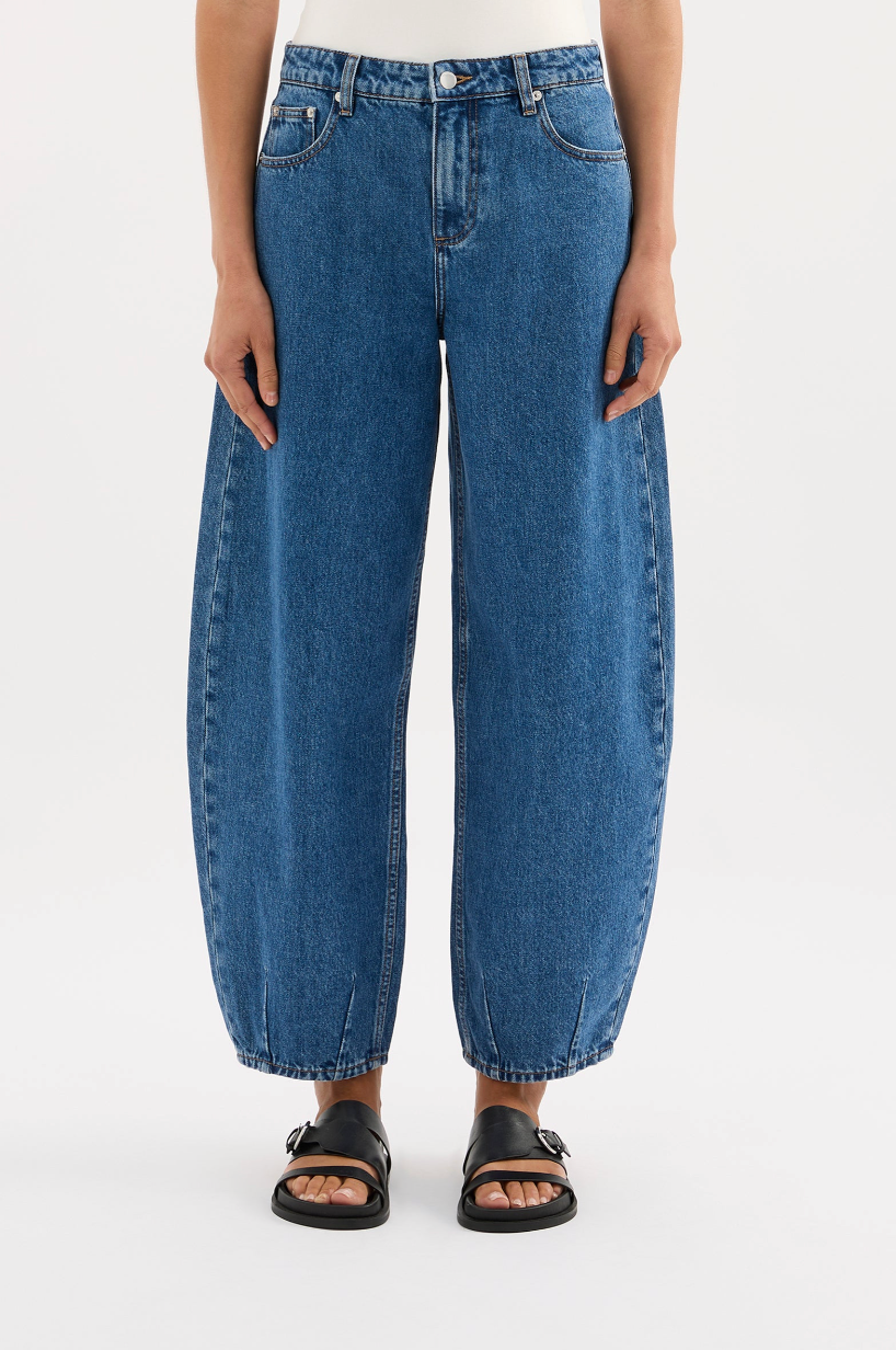 NUDE LUCY Organic Barrel Jean ROYAL BLUE