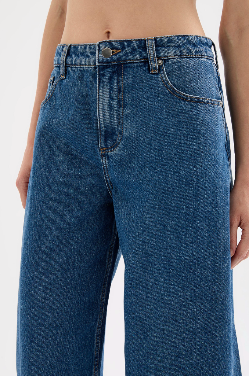 NUDE LUCY Organic Barrel Jean ROYAL BLUE