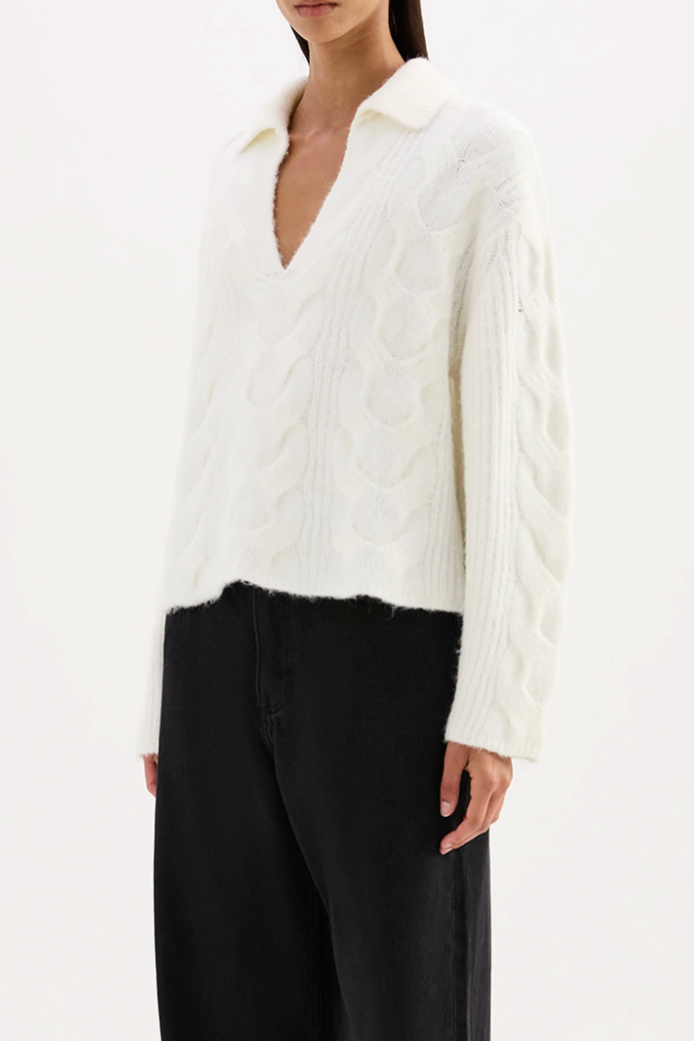 NUDE LUCY Anise Cable Knit SALT