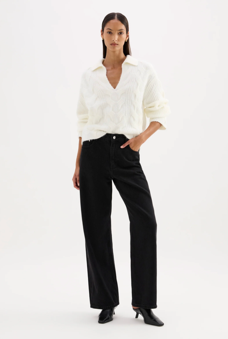 NUDE LUCY Anise Cable Knit SALT