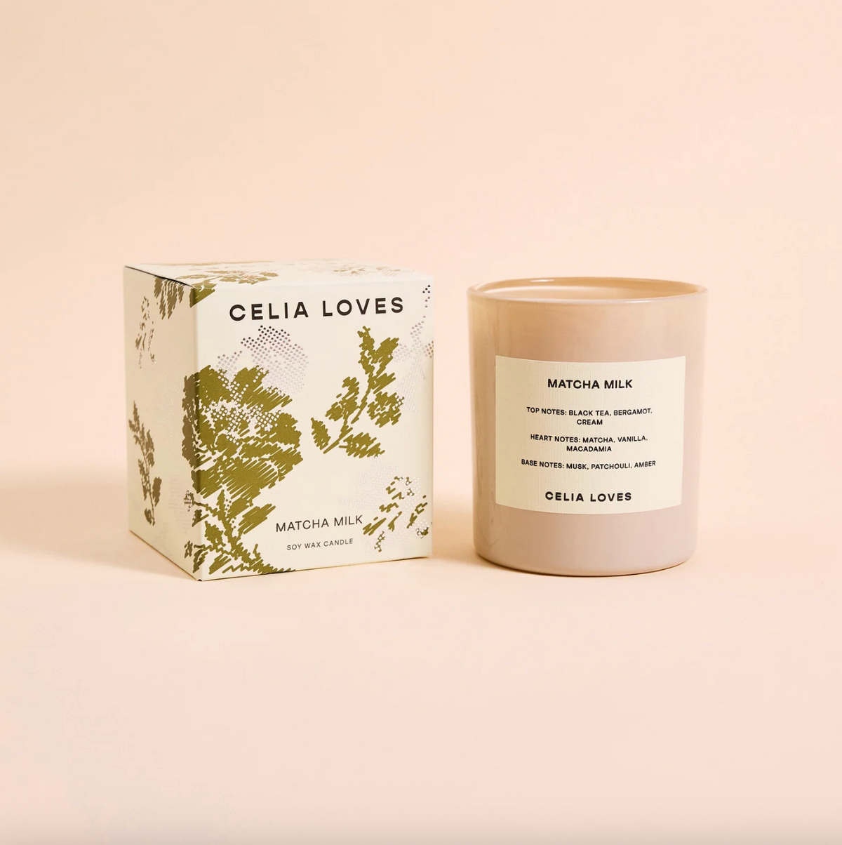 CELIA LOVES 80hr Candle MATCHA MILK