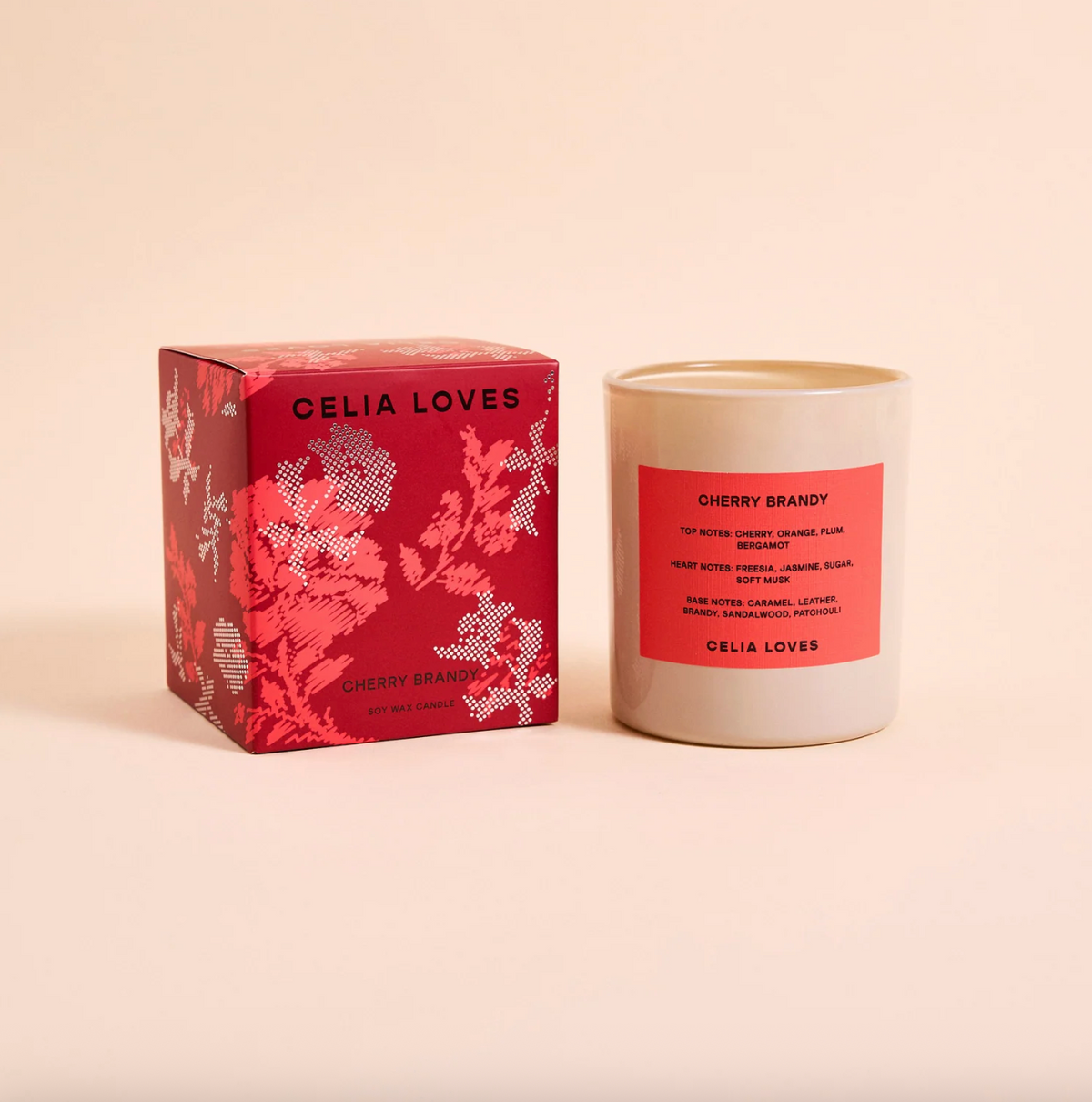 CELIA LOVES 80hr Candle CHERRY BRANDY