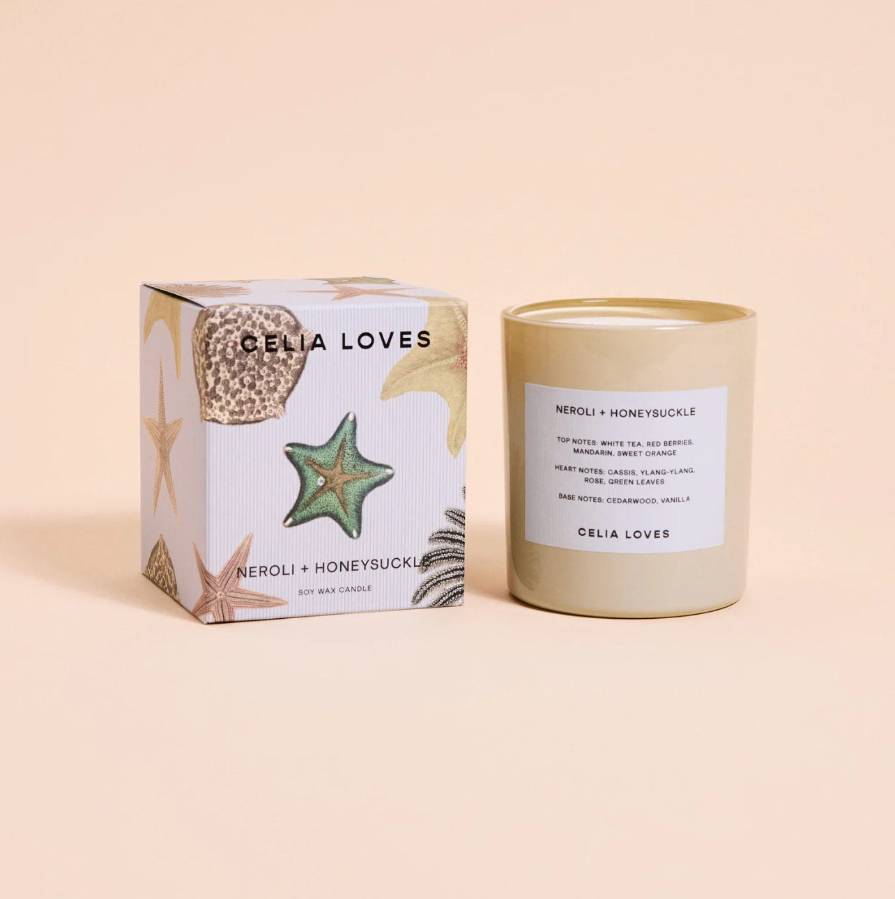 CELIA LOVES 80hr Candle NEROLI + HONEYSUCKLE
