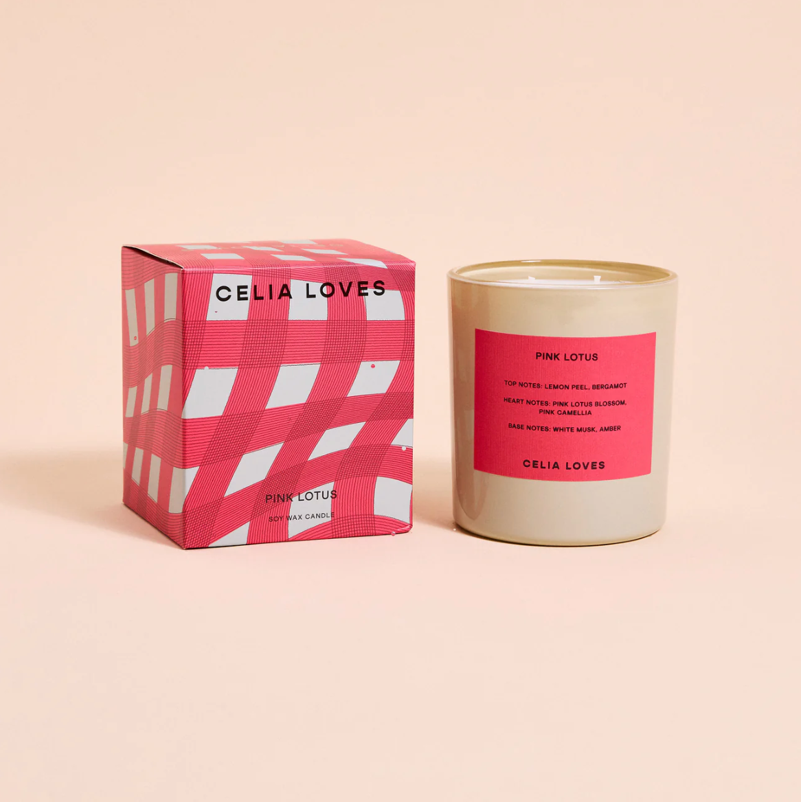 CELIA LOVES 80hr Candle PINK LOTUS