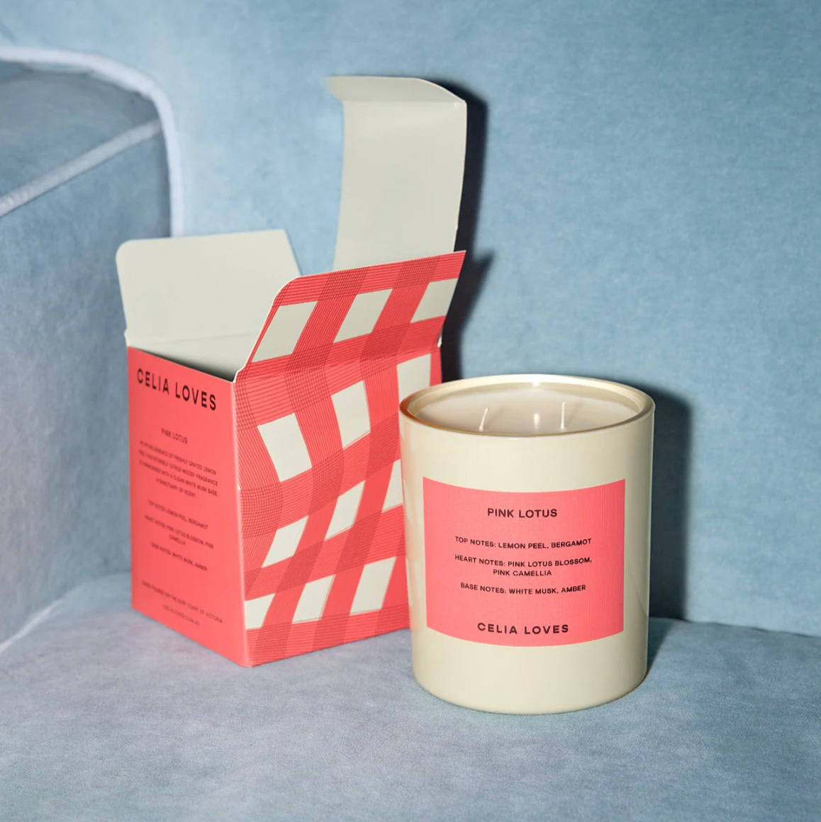 CELIA LOVES 80hr Candle PINK LOTUS