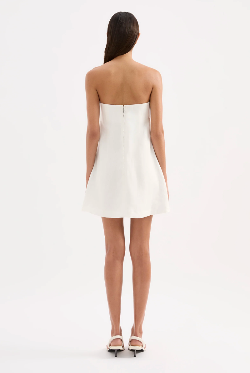 NUDE LUCY Elyse Mini Dress WHITE
