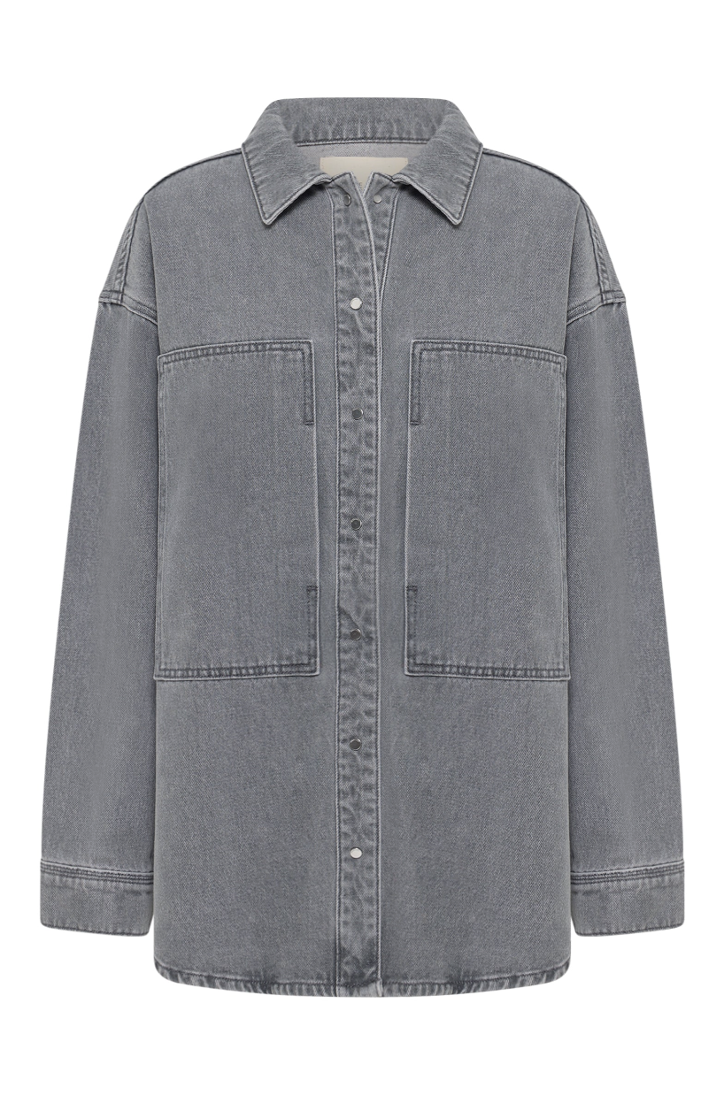 NUDE LUCY Calvi Denim Shacket STEEL
