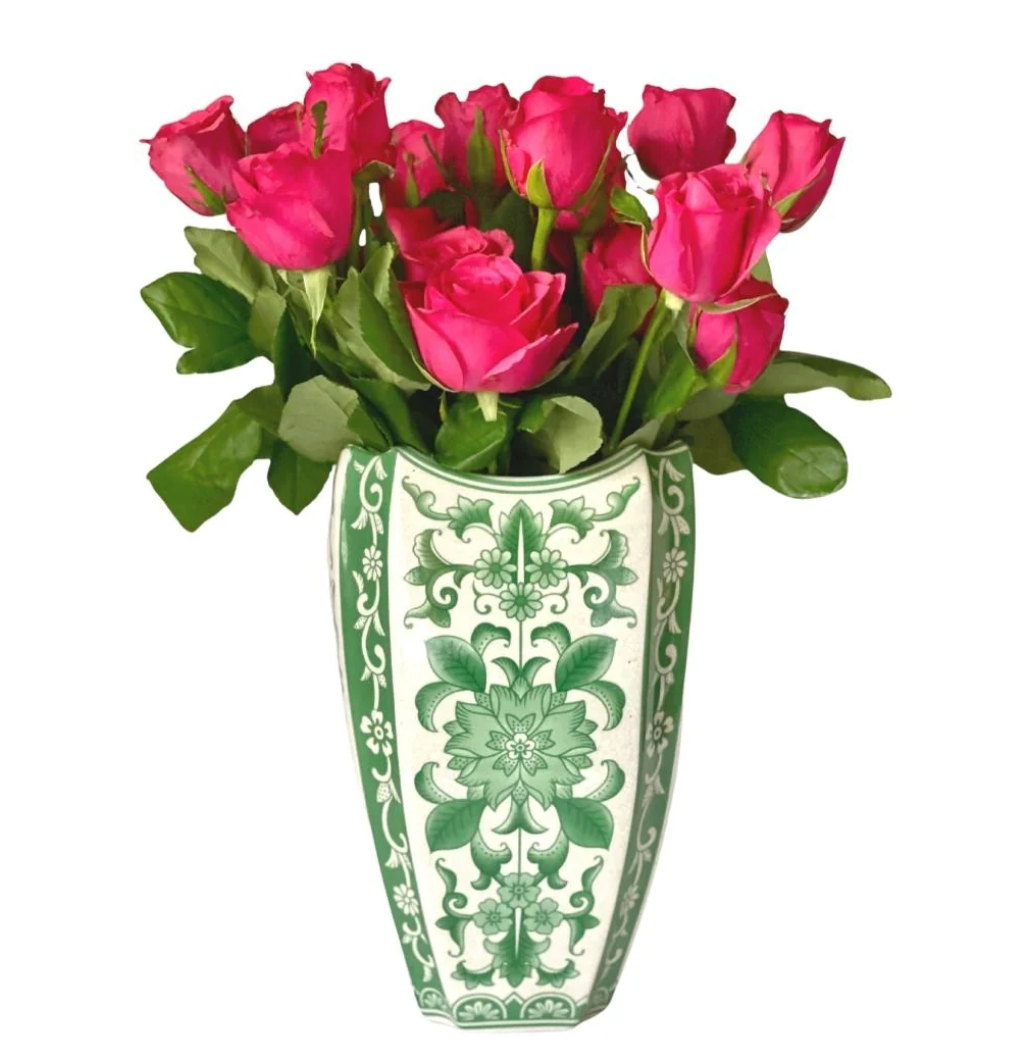 CAM Riveria Fiore Vase Emerald