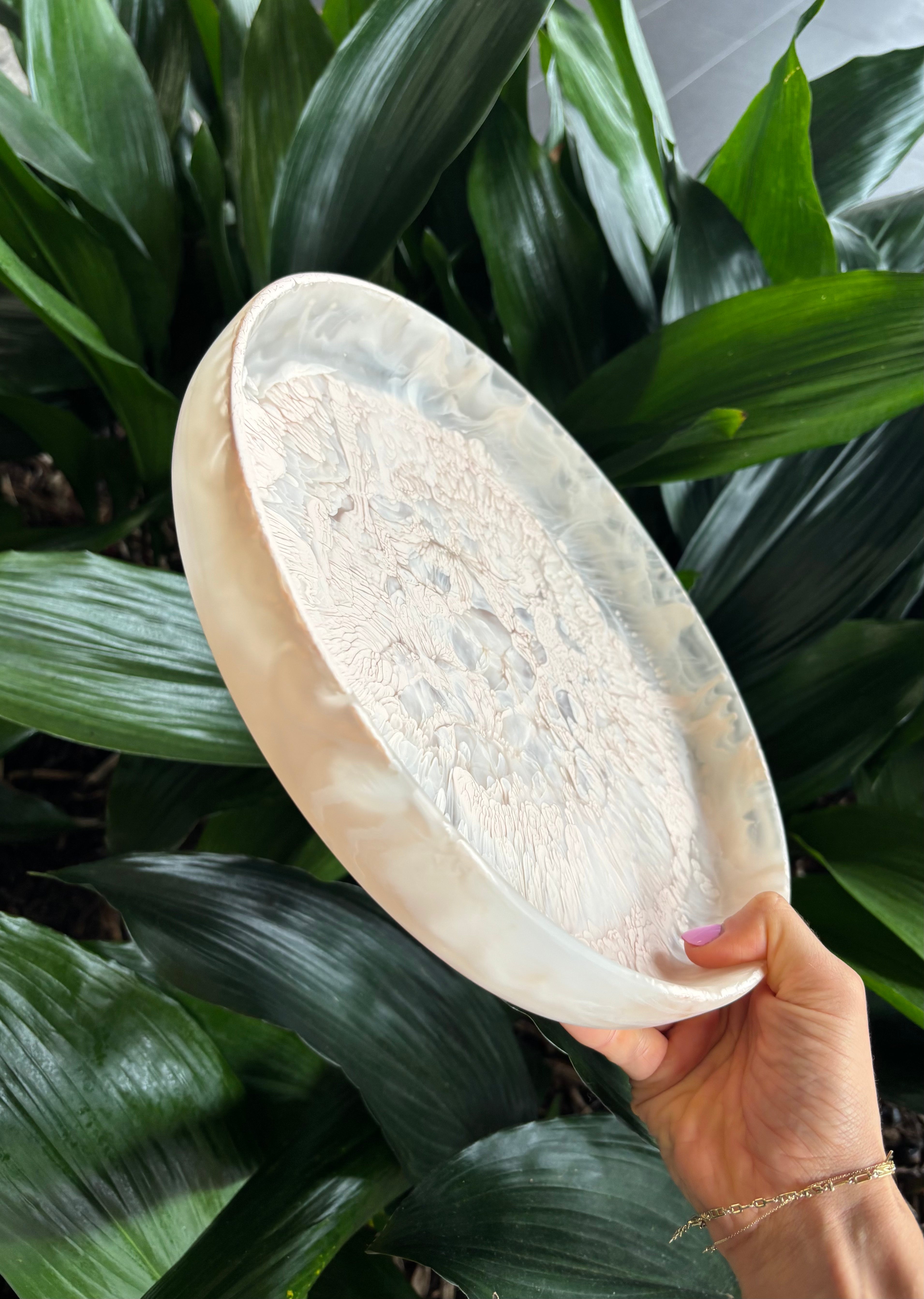 NASHI Signature Round Platter SMALL BLUSH