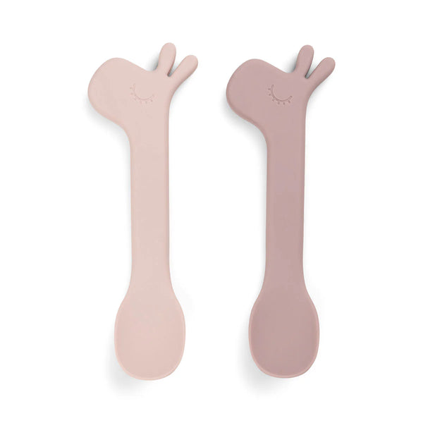 DONE BY DEER Silicone Spoon 2 pack POWDER