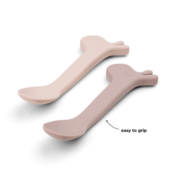 DONE BY DEER Silicone Spoon 2 pack POWDER