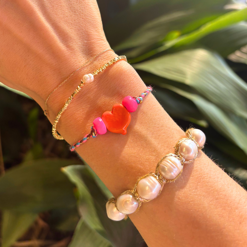 HEI TAI Suzie Heart Bracelet ORANGE