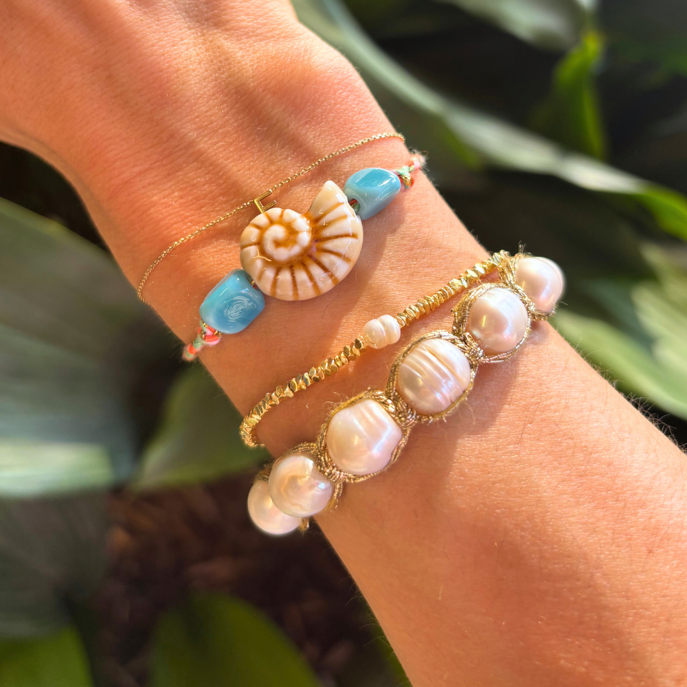 HEI TAI Suzie Shell Bracelet BLUE