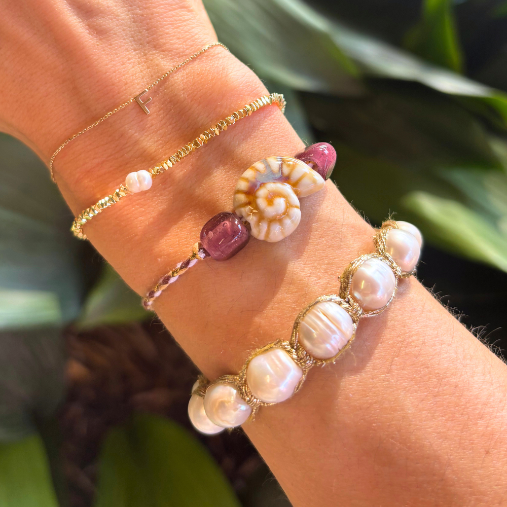 HEI TAI Suzie Shell Bracelet CHOCOLATE