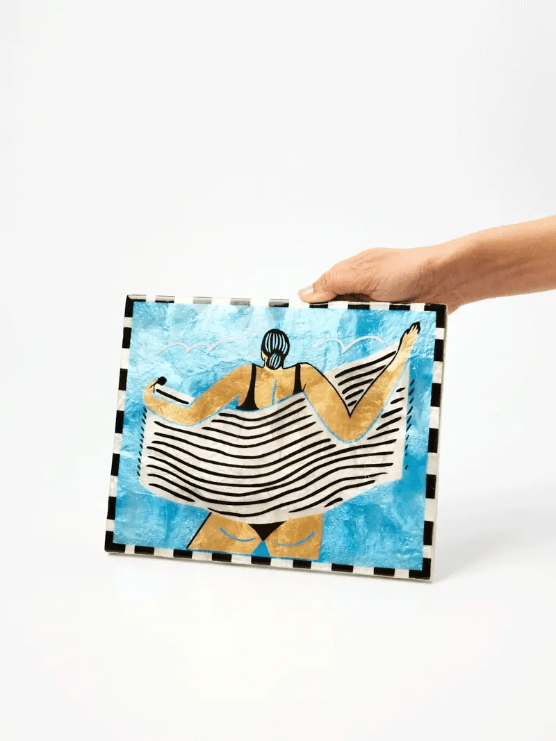 JONES & CO Beach Day Wall Art TOWEL OFF