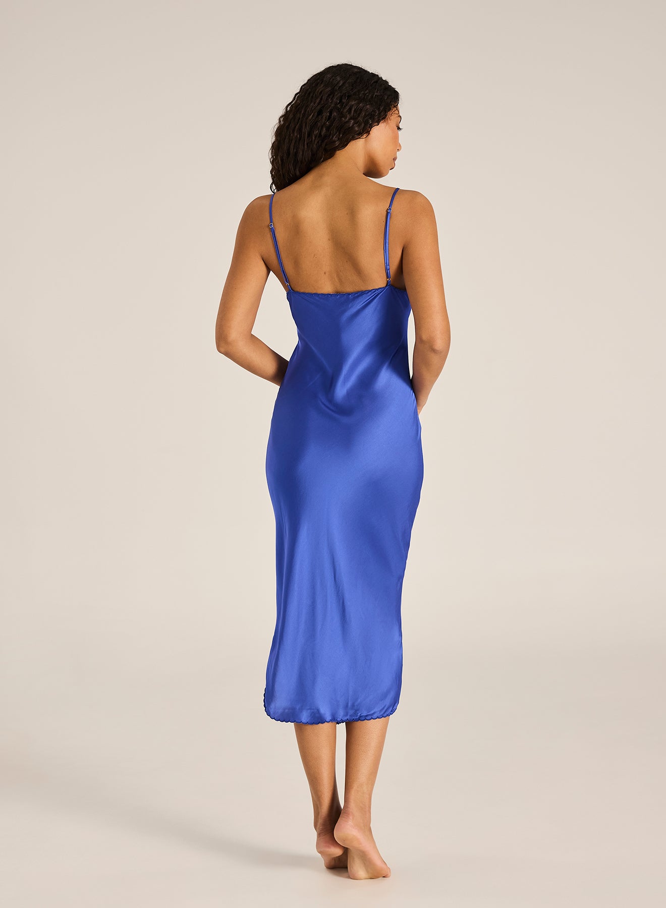 TIGERLILY Estella Midi Slip Dress COBALT