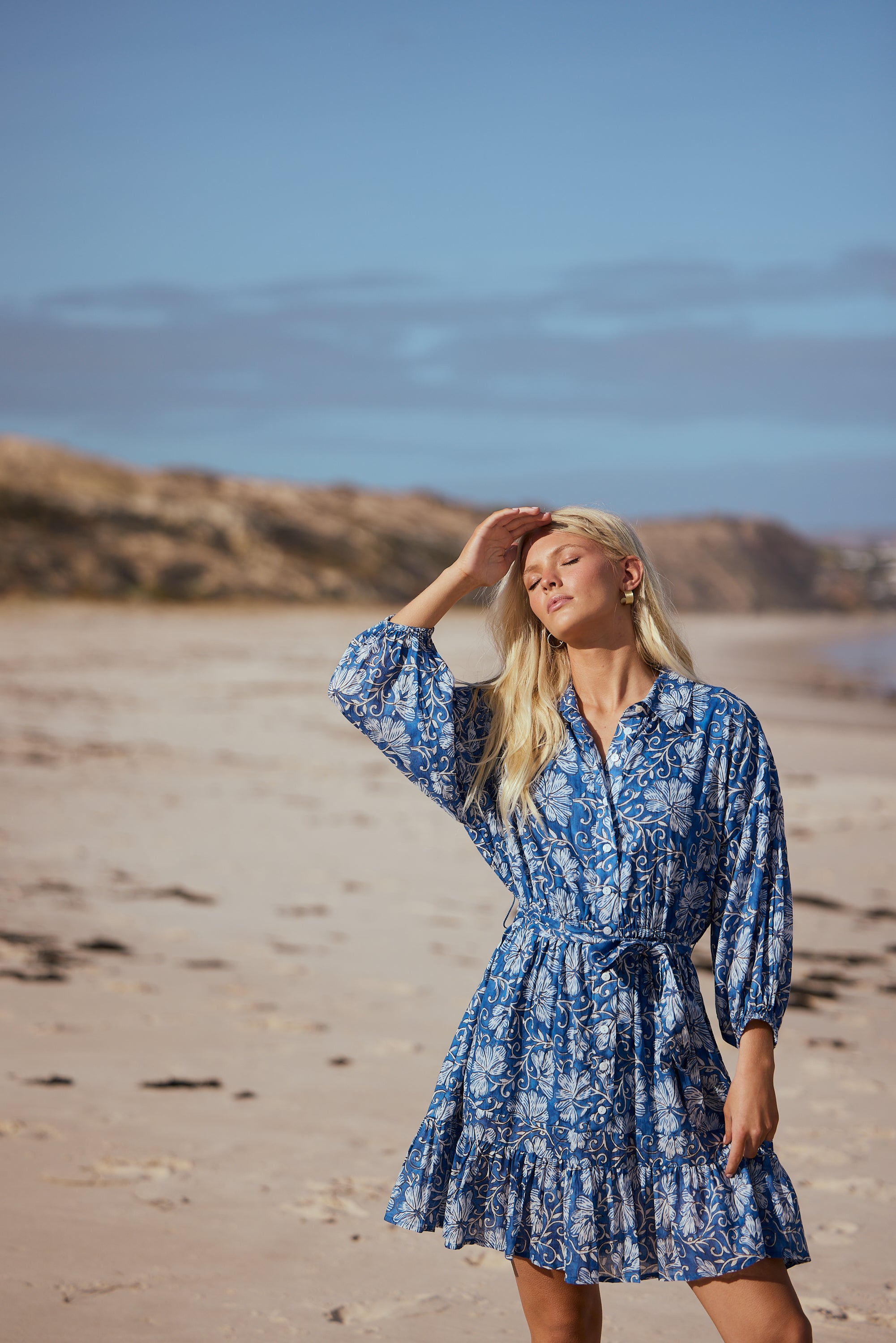 TALISMAN Echo Dress BLUE BLOSSOM