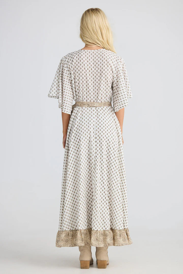 TALISMAN Daisy Wrap Dress TEMPLE