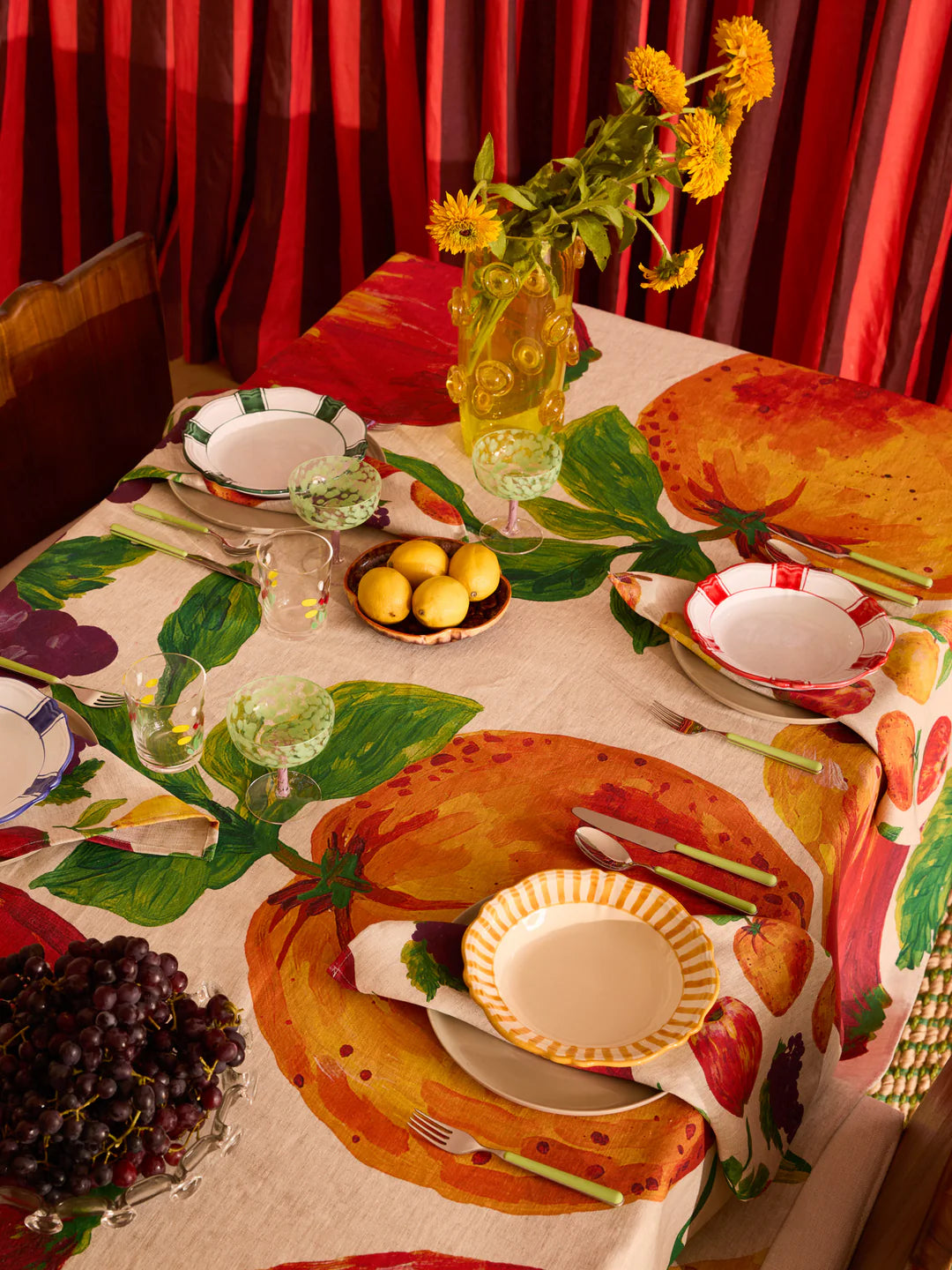 BONNIE AND NEIL Fruit Tablecloth MEDIUM