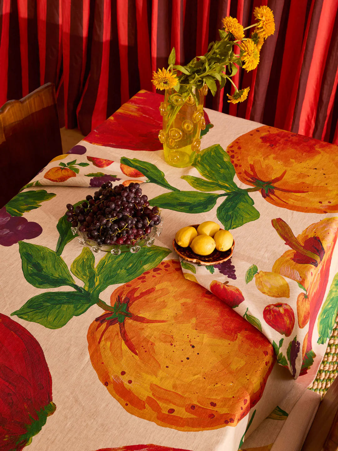 BONNIE AND NEIL Fruit Tablecloth MEDIUM