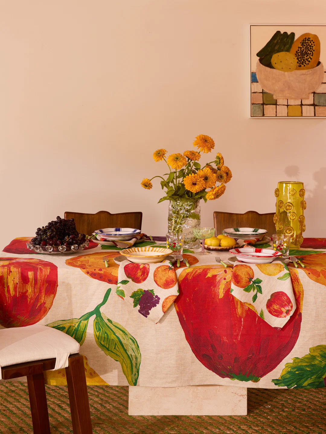 BONNIE AND NEIL Fruit Tablecloth MEDIUM