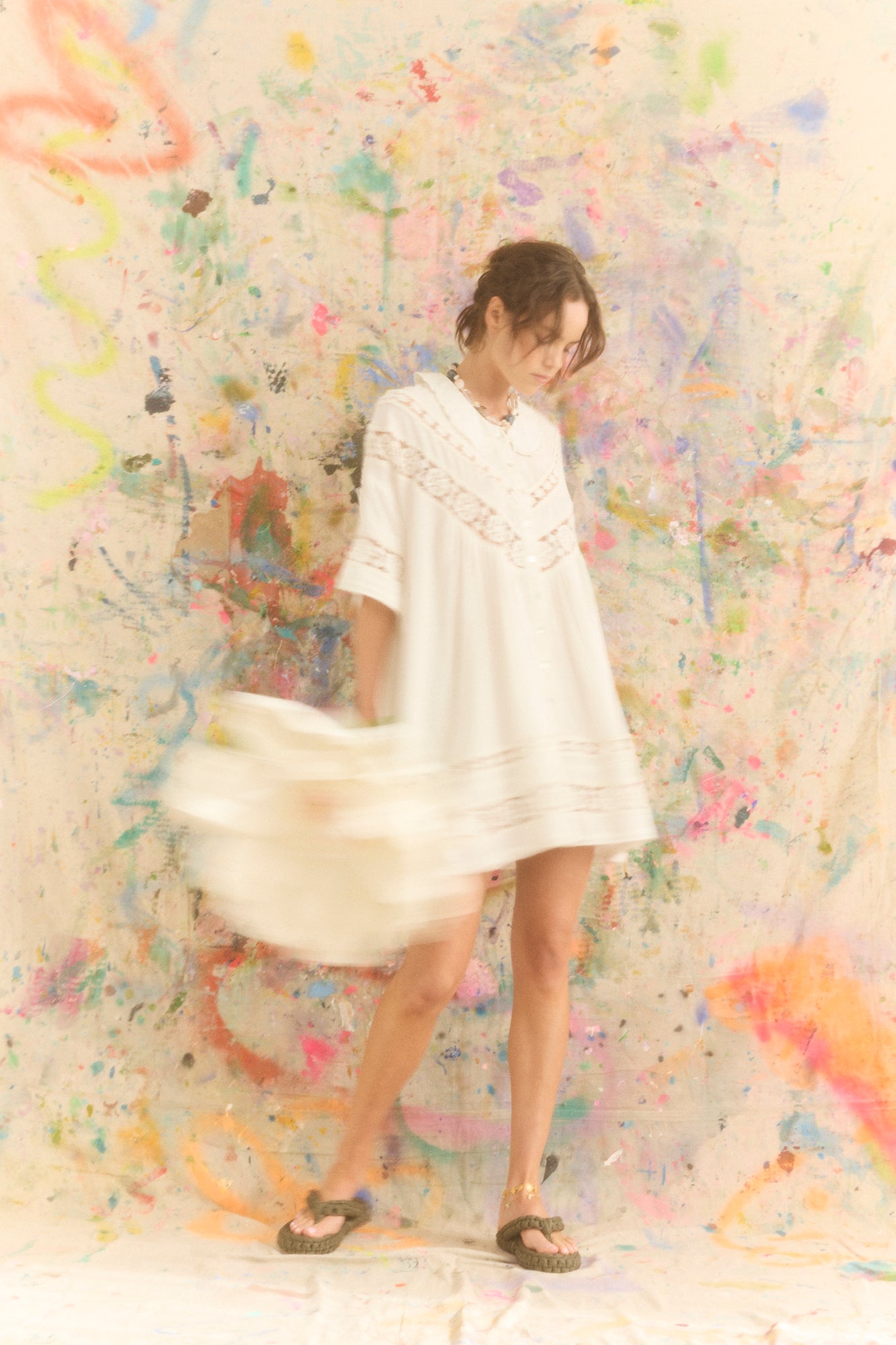 KINGA CSILLA Tessera Nola Button Down Dress