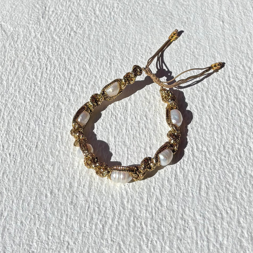 HEI TAI Taormina Gold Bracelet MULTI PEARL