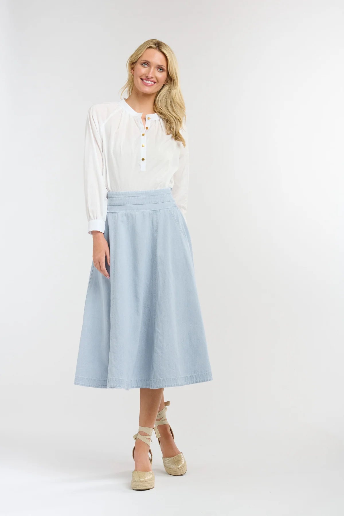 365 DAYS Dakota Denim Skirt LIGHT WASH