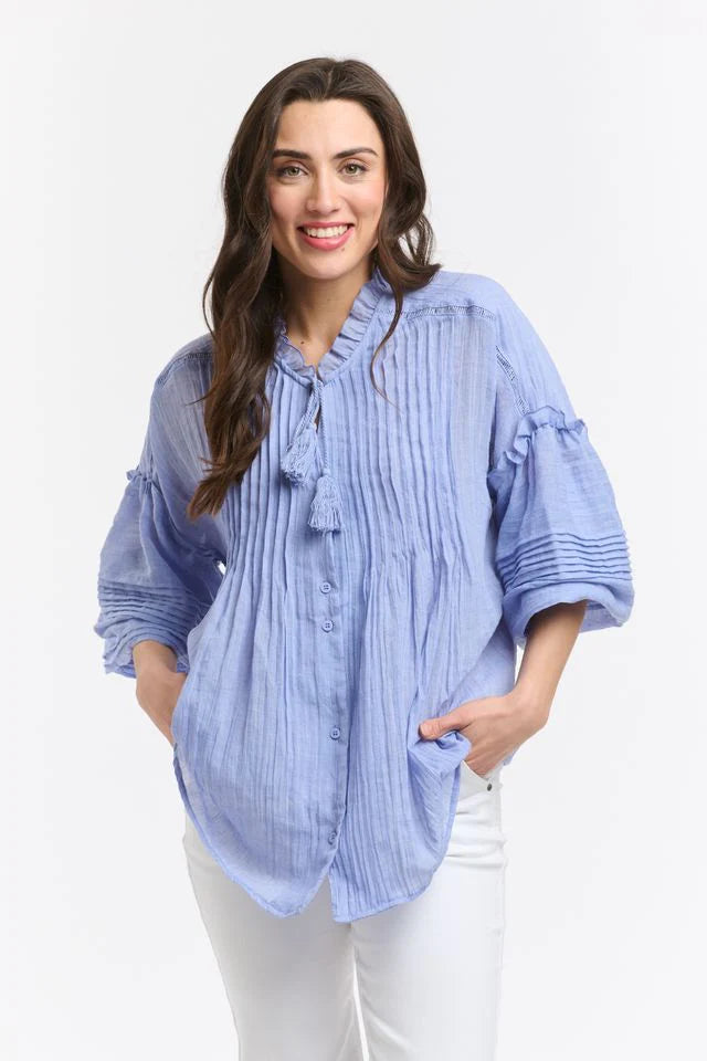 ITALIAN STAR Angelica Shirt AZURE