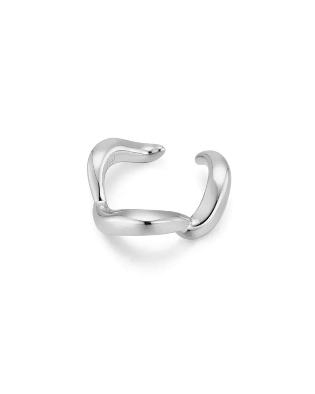 F&H STUDIOS Wave Ear Cuff SILVER