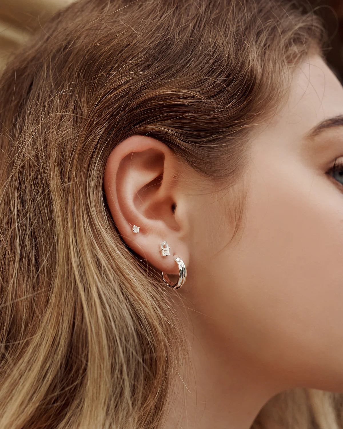 MURKANI Vintage Hoops Small SILVER