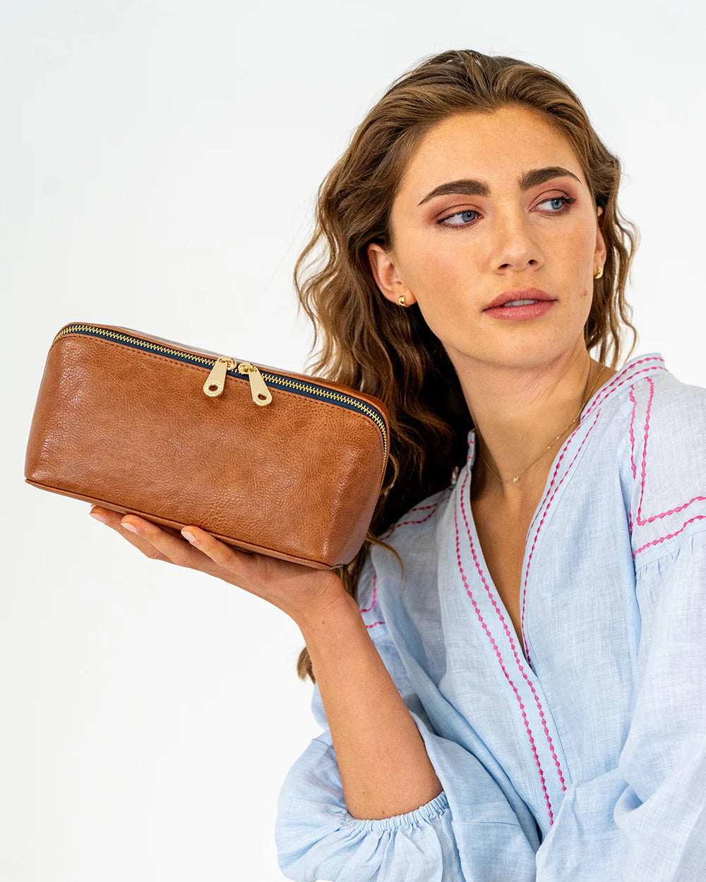 Elms & King Washbag TAN PEBBLE
