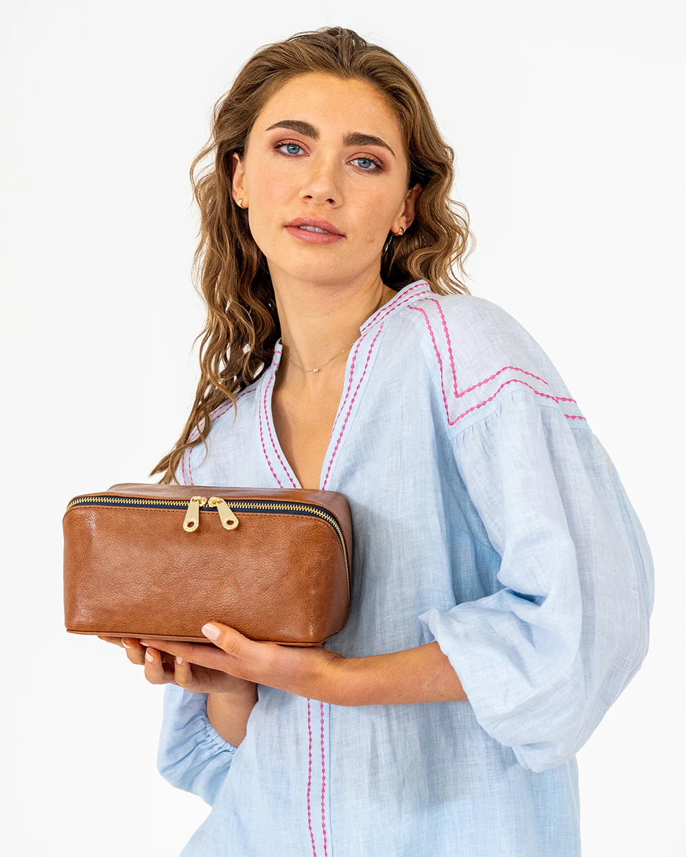 Elms & King Washbag TAN PEBBLE