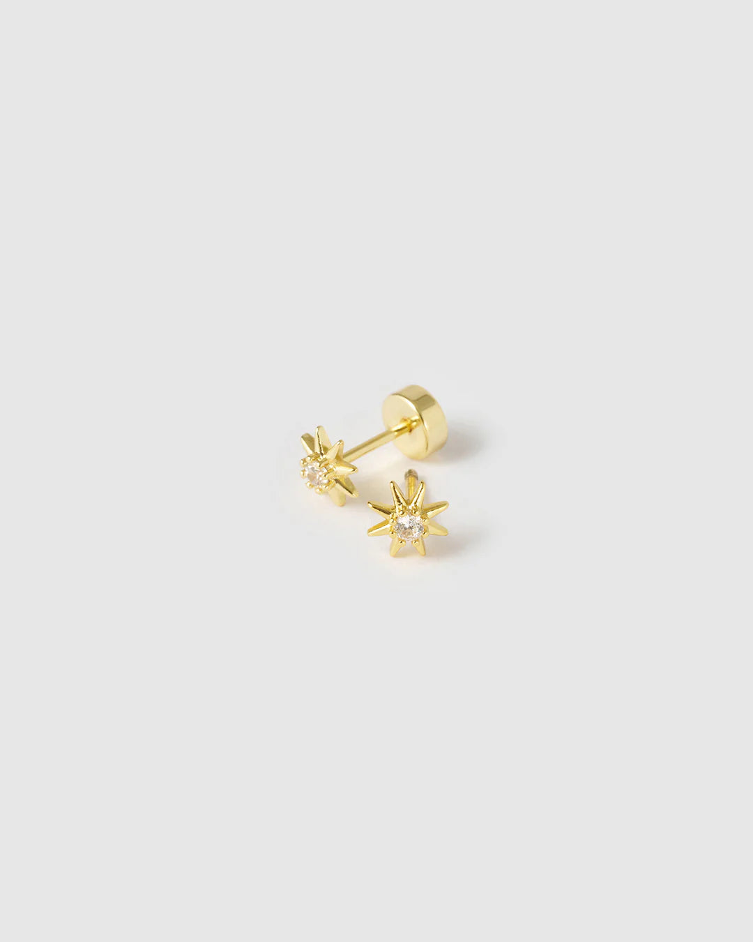 Arms of Eve Zadie Flat Back Earrings GOLD