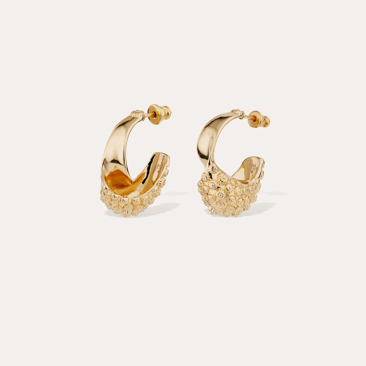 GAS BIJOUX Almara Hoop Earrings GOLD