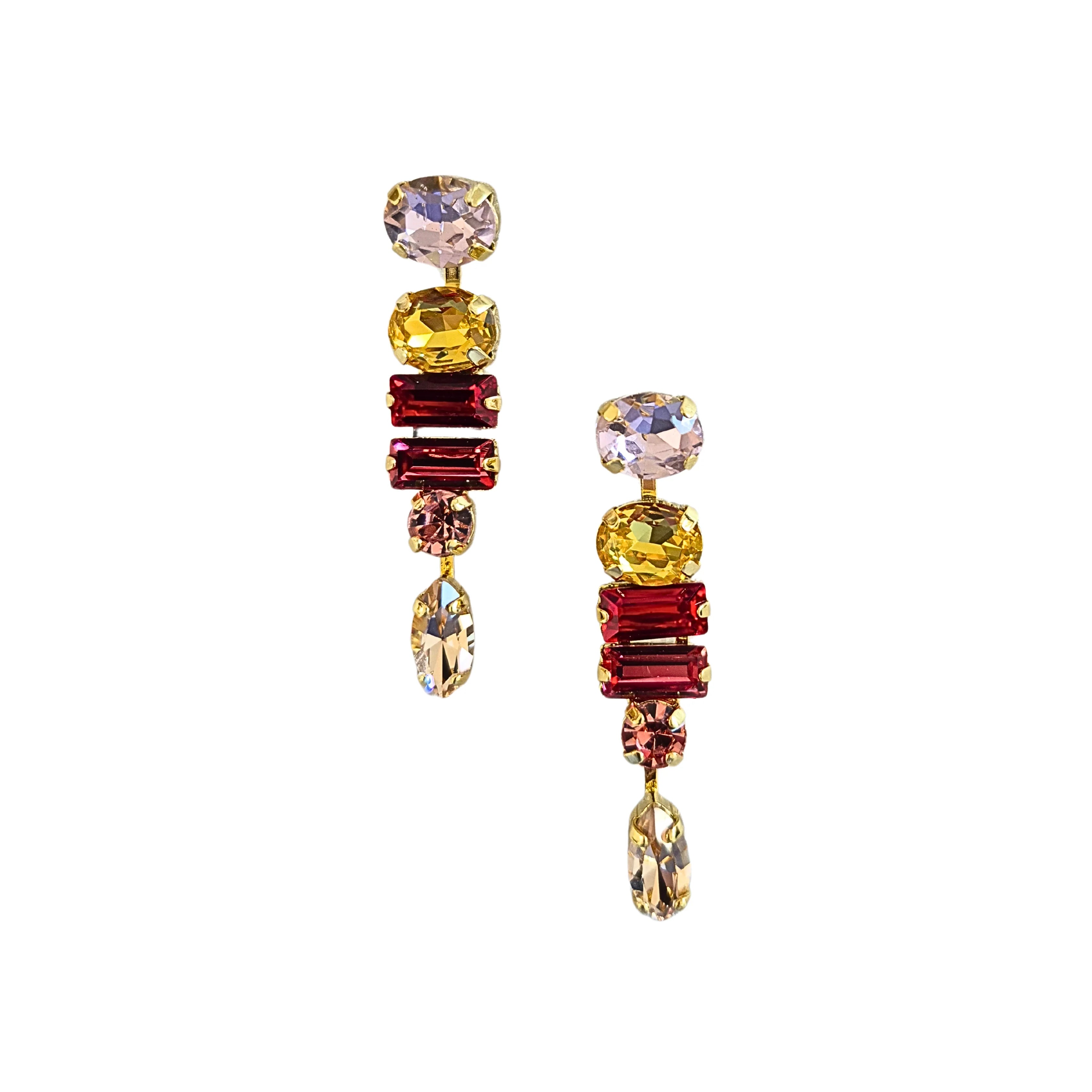 Alana Statement Earrings RED/PINK