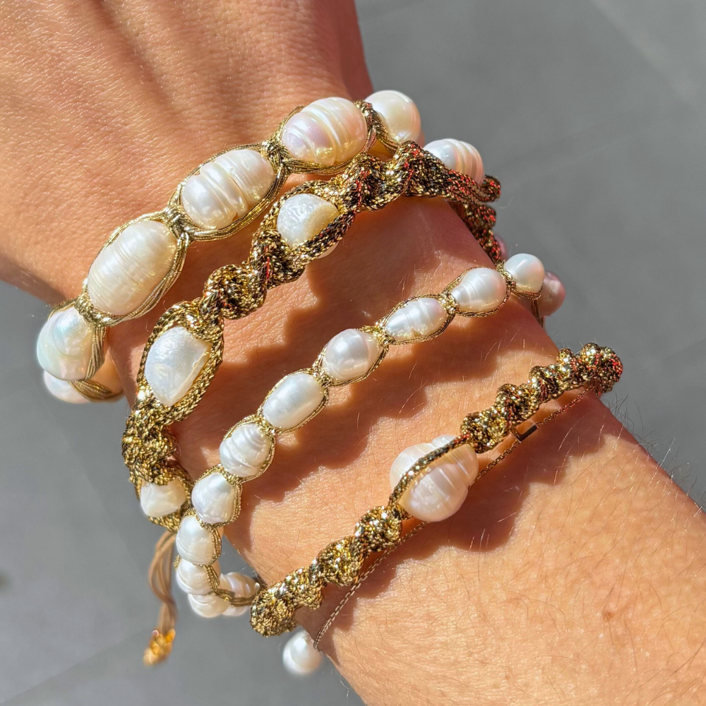 HEI TAI Taormina Gold Bracelet FRESHWATER PEARL