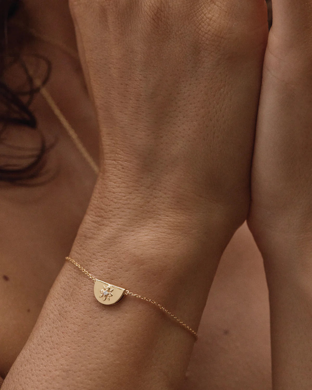 By Charlotte Lotus Bracelet GOLD