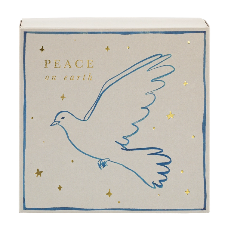 ARCHIVIST Square Box Matches PEACE DOVE