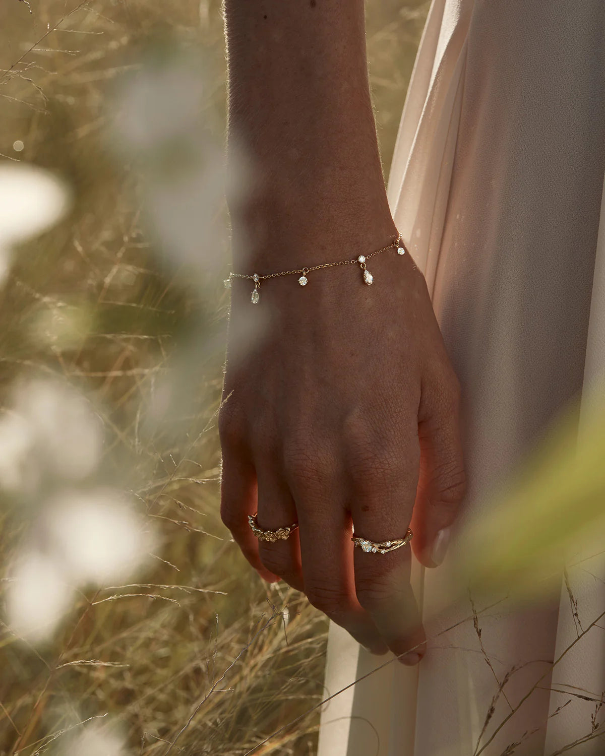 By Charlotte No Rain No Flowers Bracelet GOLD