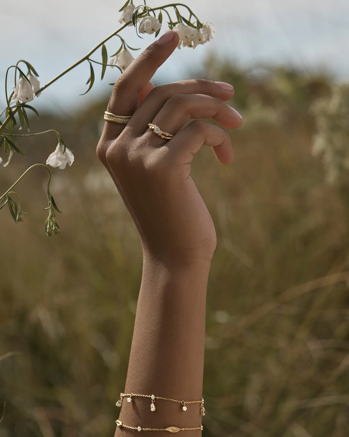 By Charlotte No Rain No Flowers Bracelet GOLD