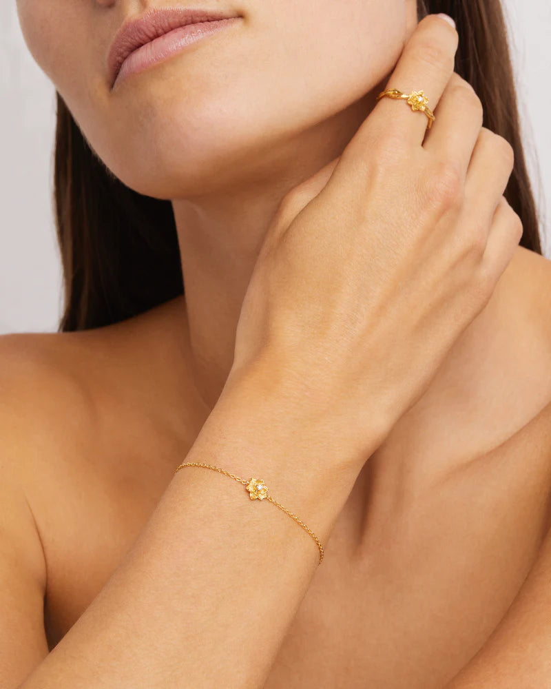 By Charlotte Bloom Within Lotus Bracelet GOLD
