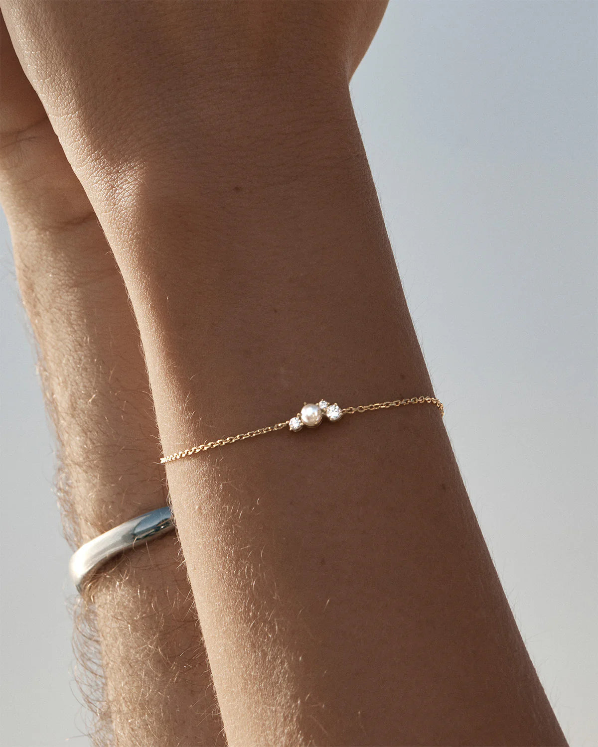 By Charlotte Love in Stillness Pearl Bracelet GOLD