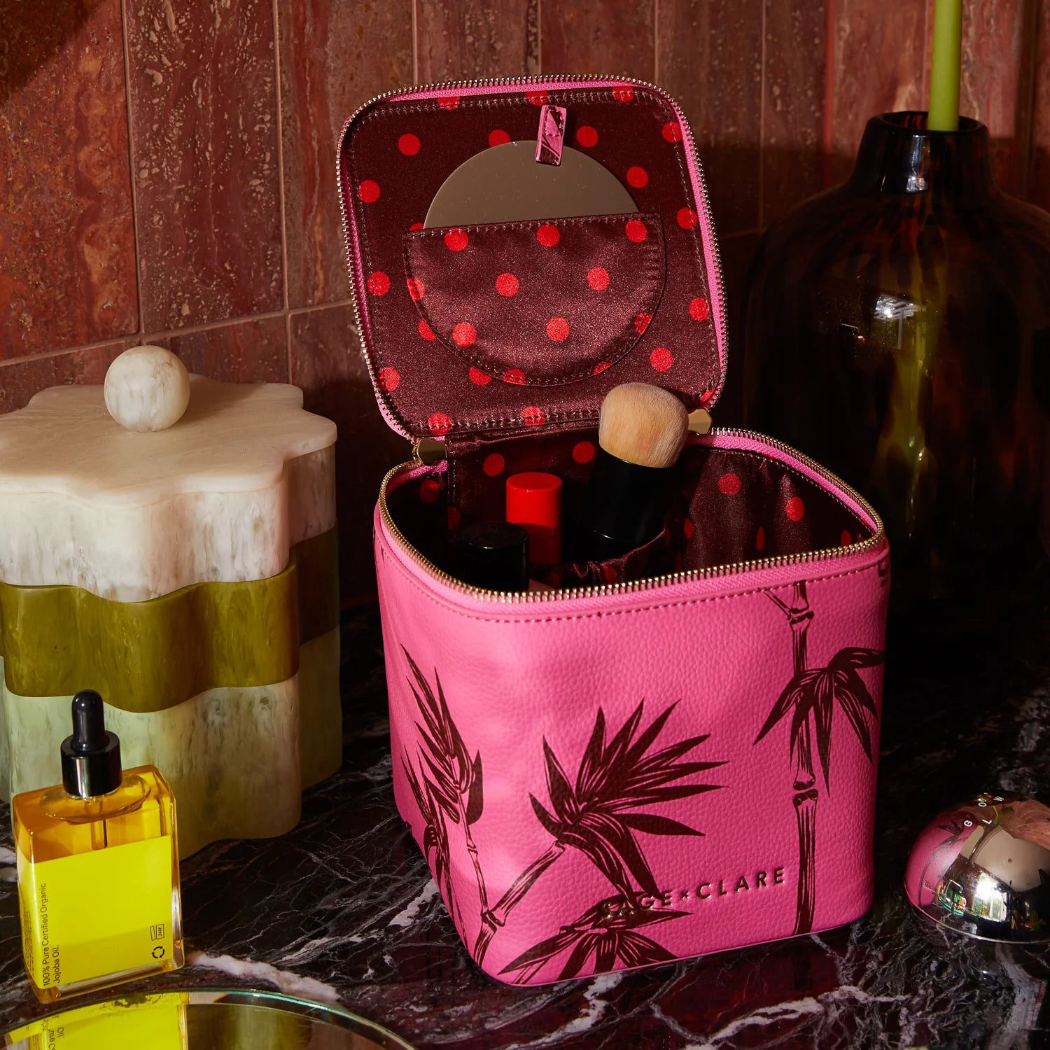 SAGE & CLARE Aneta Small Vanity Case PRIMROSE
