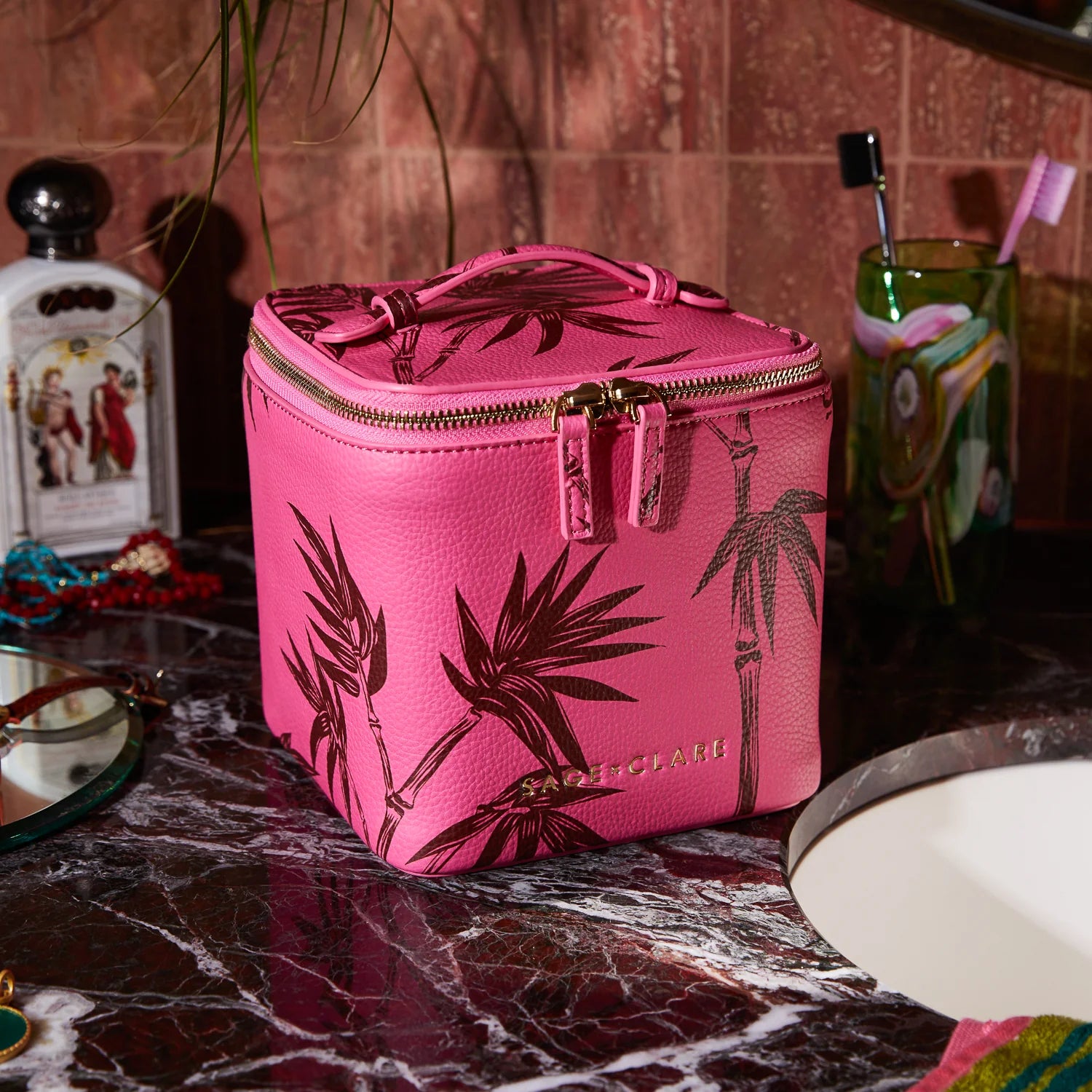 SAGE & CLARE Aneta Small Vanity Case PRIMROSE