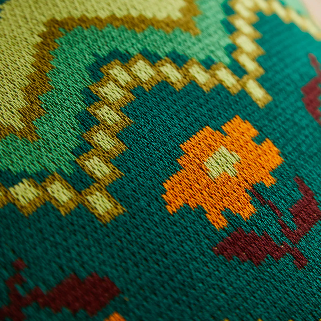 SAGE X CLARE Calina Knit Cushion VERDANT