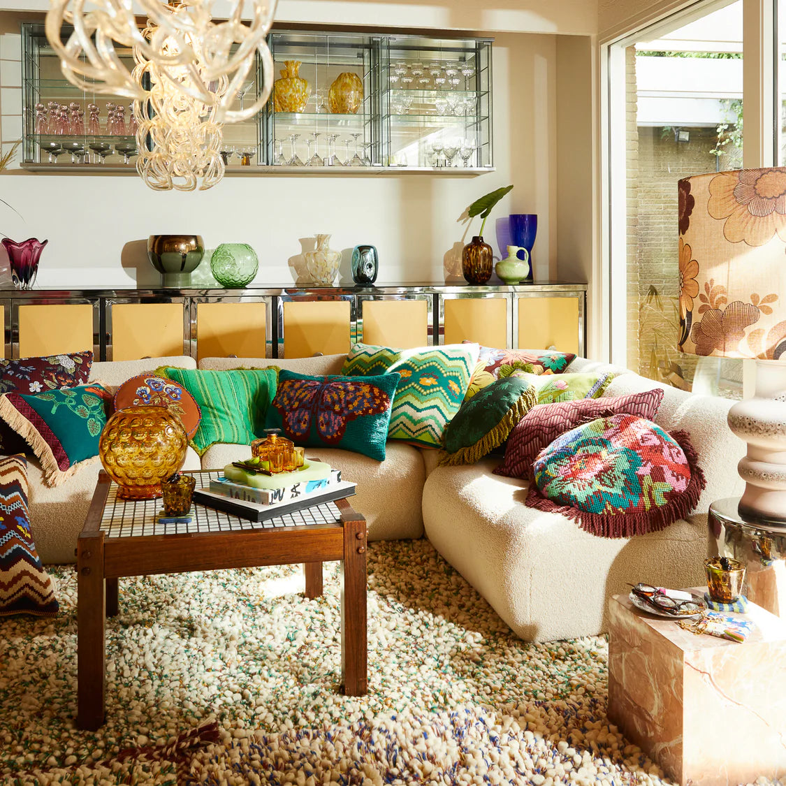 SAGE X CLARE Zita Cross Stitch Cushion