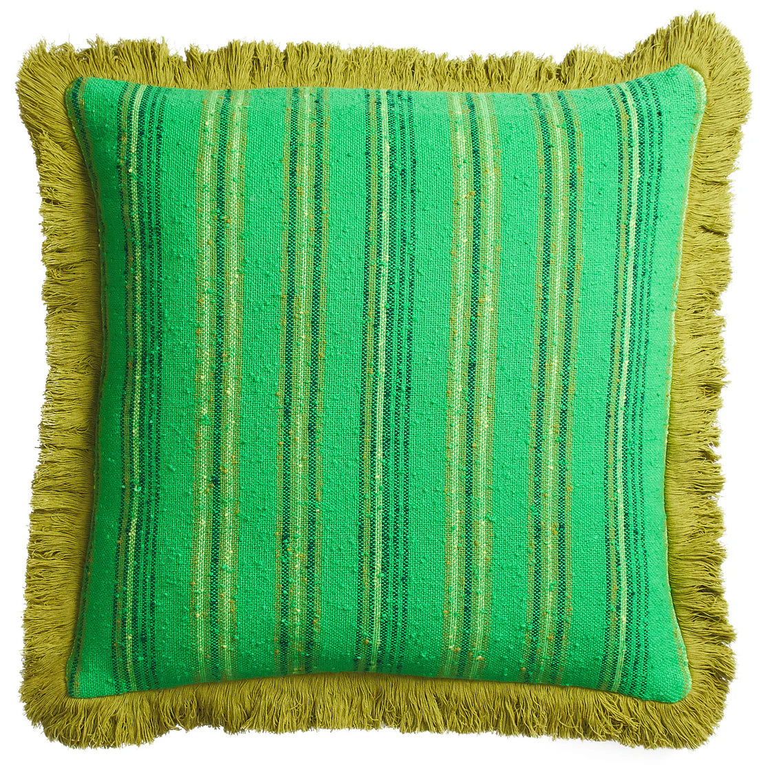 SAGE X CLARE Nicolette Woven Cushion SPRING GREEN